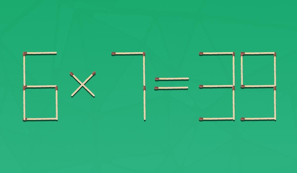 È necessario rimuovere 2 fiammiferi per rendere corretta l'uglianza: un rapido test del QI