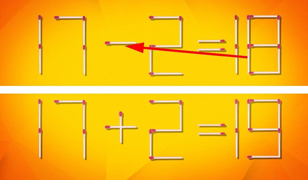 Dove spostare 1 fiammifero per rendere corretta l'uglianza: un affascinante rompicapo